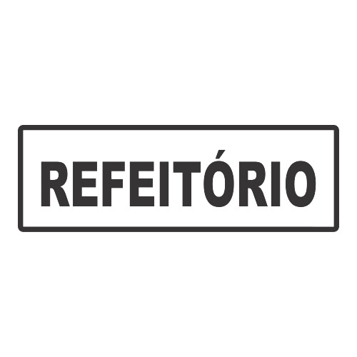 Adesivo Refeitório / Preto