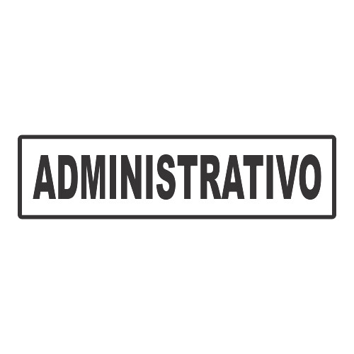 Adesivo Administrativo / Preto