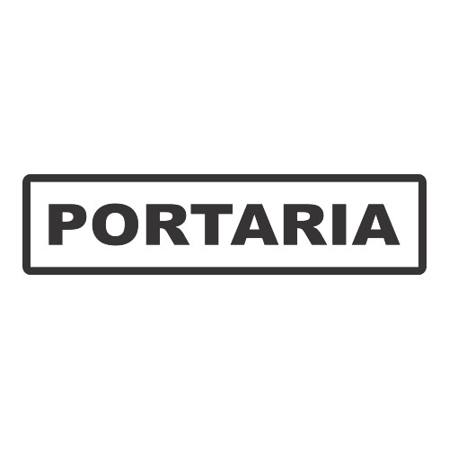 Adesivo Portaria / Preto