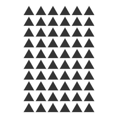 Adesivo Cartela de Triângulos / Preto