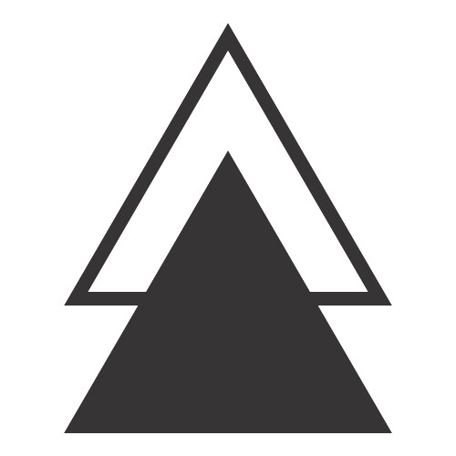 Adesivo Composição de Triângulos / Preto