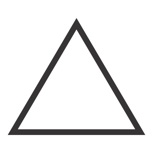Adesivo Triângulo Equilátero / Preto
