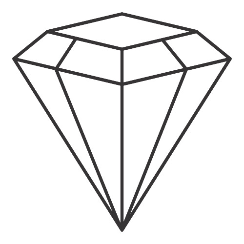 Adesivo Diamante / Preto
