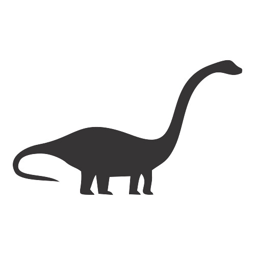 Adesivo Dinossauro / Preto