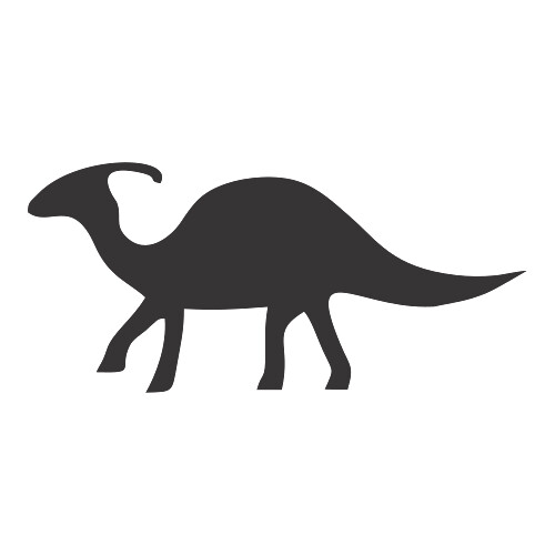 Adesivo Dinossauro / Preto