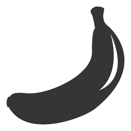 Adesivo Banana / Preto
